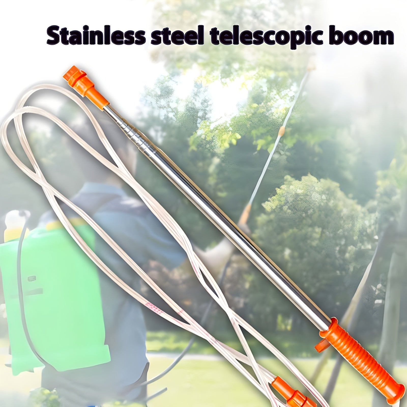 Прочный телескопический распылительный бум из нержавеющей стали с регулируемым соединителем для Европы и Америки, высоконапорная насадка для различных применений.