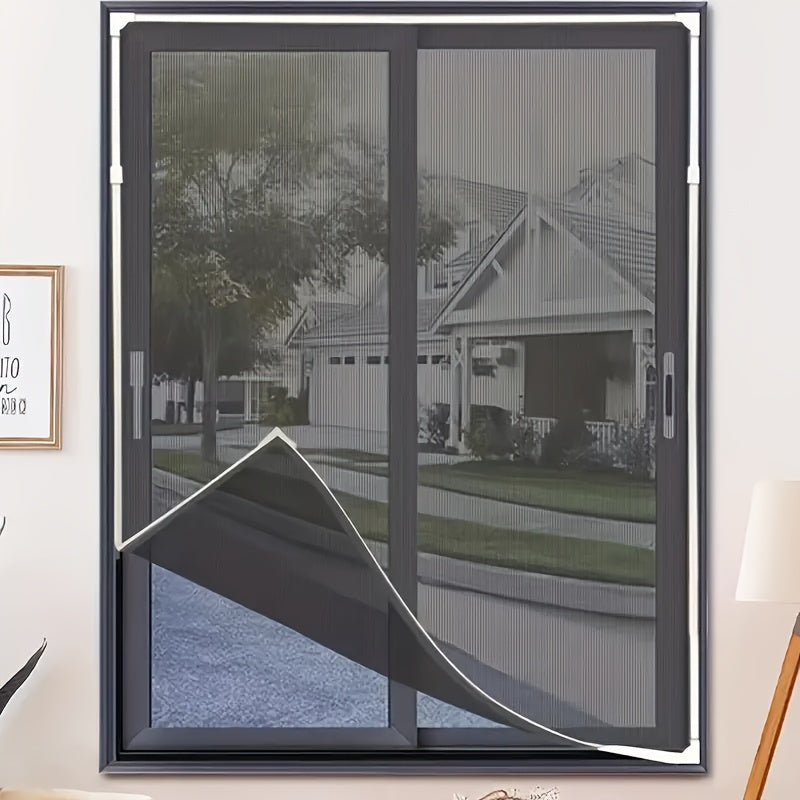 Reversible Nylon Window Screen Mesh Door Panel Self-Adhesive Insect Curtain