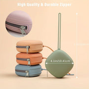 Silicone Pacifier Storage Case with Holder and Pouch for Travel and Gifts