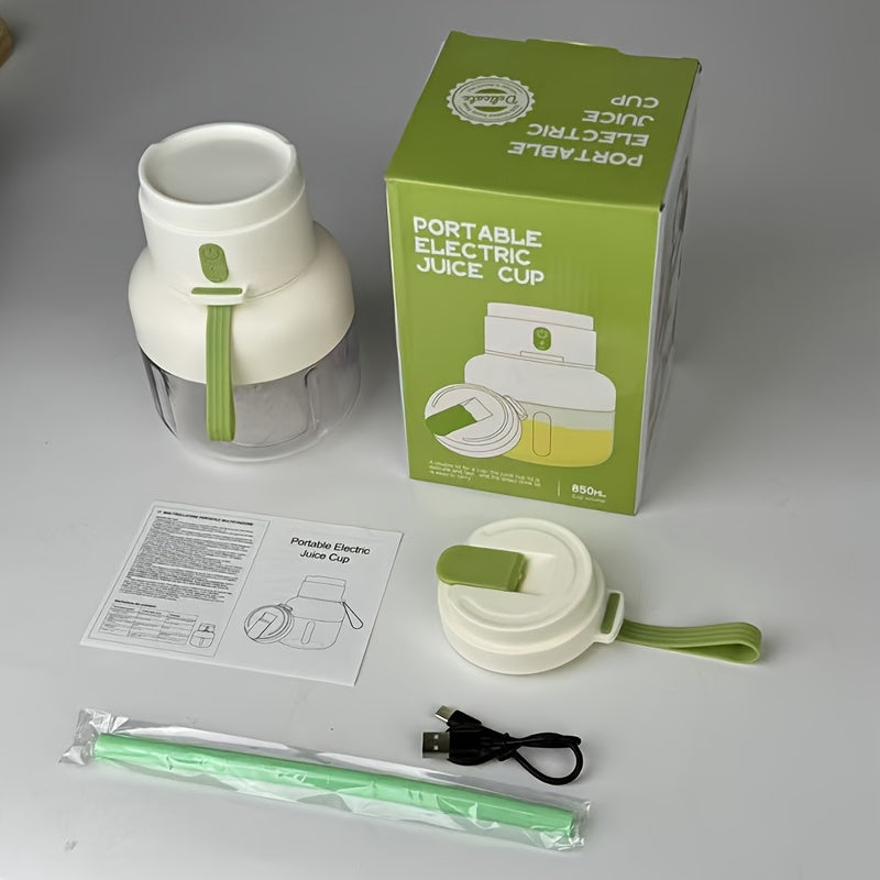 Portable Juicer Cup with 12-Blade System USB Rechargeable Compact and Versatile