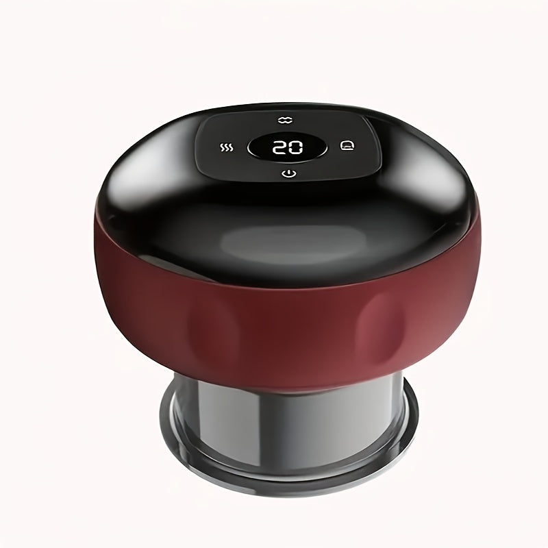 Masajeador eléctrico de cuerpo completo con 12 velocidades ajustables, luces LED, recargable por USB