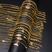 17 ta nafis metall zanjir bilaguzuklar to'plami, oltin rangda, kapalak, bo'sh yurak va qobiqli charm bilan. Ayollar uchun retro uslubidagi sovg'a, yozgi ta'til va har kuni kiyish uchun mukammal.