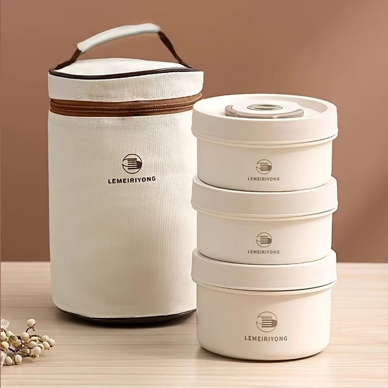 Stainless Steel Insulated Lunch Box for Office and School Microwave Safe Bento with Compartments