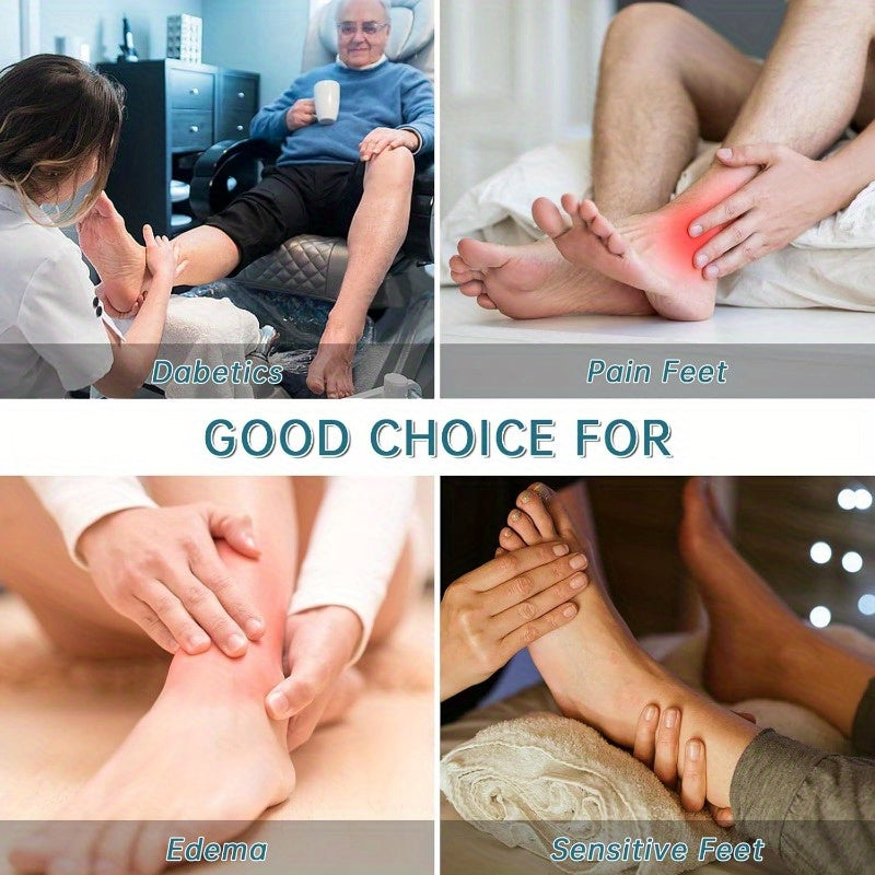 Six Pairs of Diabetic Socks for Men and Women Breathable Non-Binding Cuffs