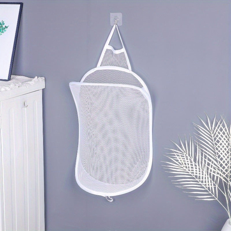 Складная сетчатая корзина для белья настенного монтажа для путешествий, кемпинга, ванной комнаты, хранения