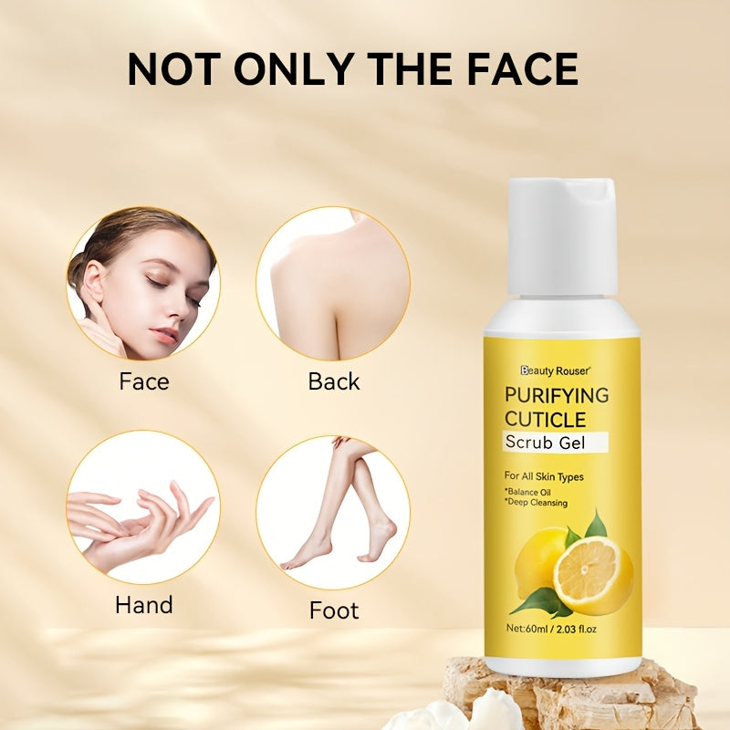 Lemon Aloe Facial Exfoliant for All Skin Types 60ml Hydrating Gentle Scrub