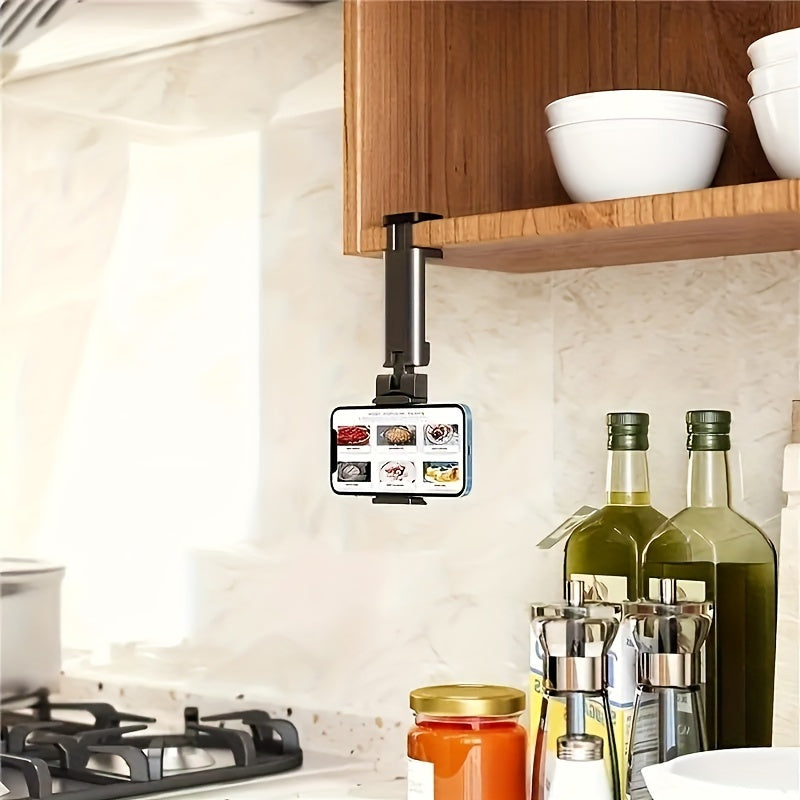 Foldable Adjustable Airplane Phone Holder Stand Portable Travel Desk Rotatable Selfie Compatible