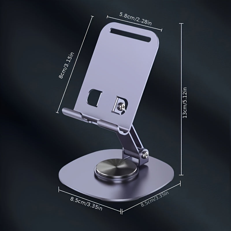 Круглосуточная металлическая подставка для телефона с вращением на 360 градусов и высокой грузоподъемностью для смартфонов и планшетов