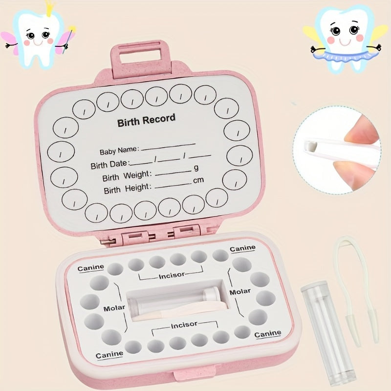 Tooth Fairy Keepsake Box Food Grade PP Tooth Holder for Kids Teeth Storage Organizer