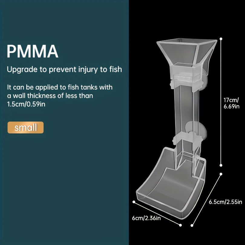 Aquarium Fish Feeding Kit with Shrimp Plate Acrylic Tube and Cleaning Brush