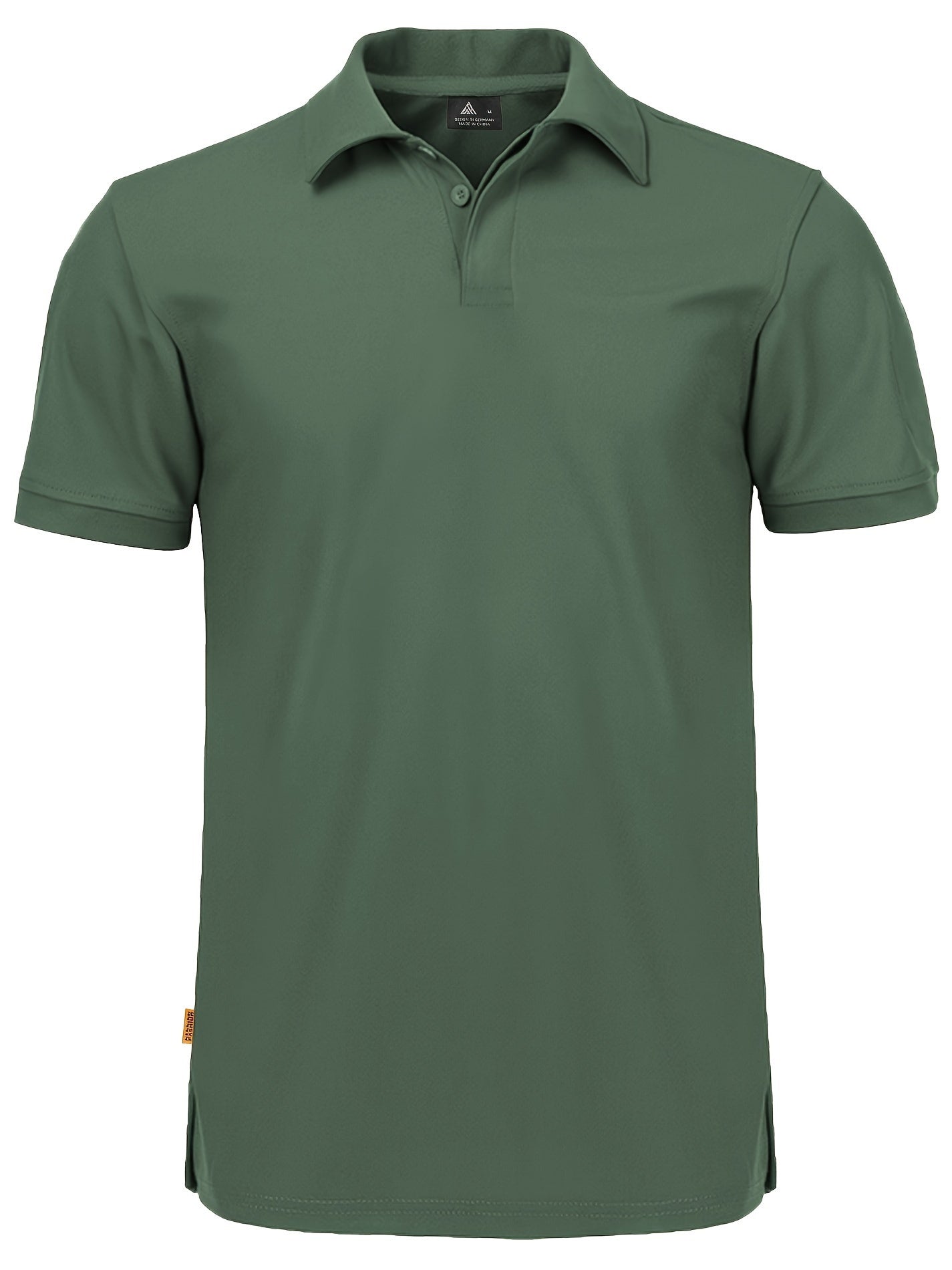 Men's Casual Sports Business Shirts Set Polyester Stretch Solid Color Summer