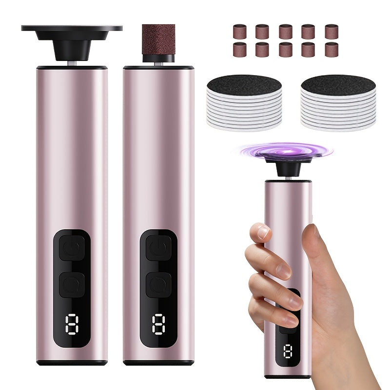 USB Rechargeable Exfoliator and Callus Remover with 9 Speed Settings for Feet and Hands