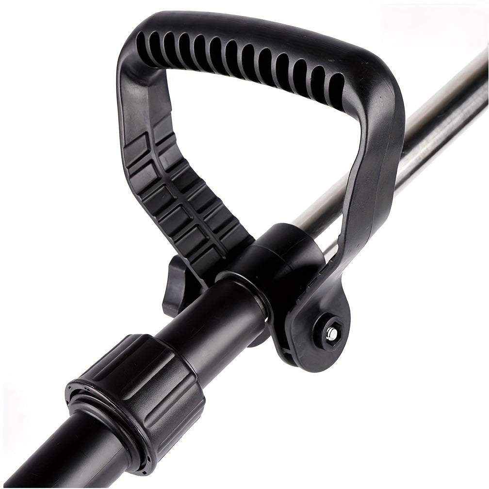 Electric Lawn Mower and Trimmer Set with Adjustable Handle and 2 Rechargeable Batteries