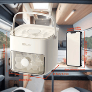 Square Ice Maker with Double Layer Design 48 Blocks Large Capacity Manual