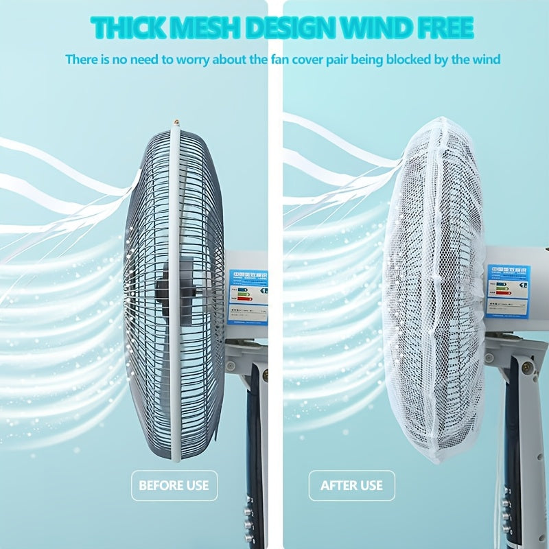 Anti-Pinch Fan Cover Safety Net Qo'llarni himoya qiladi Qora Oq aksentlar 70cm