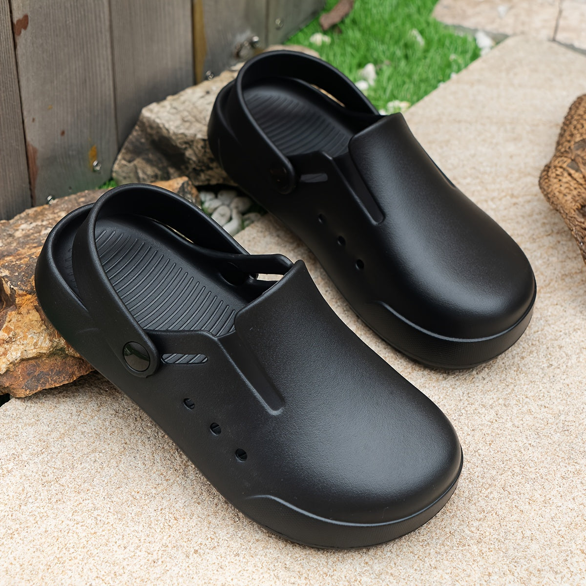 Women's Summer Slip-On Platform Sandals Lightweight EVA Breathable Ventilation Shoes