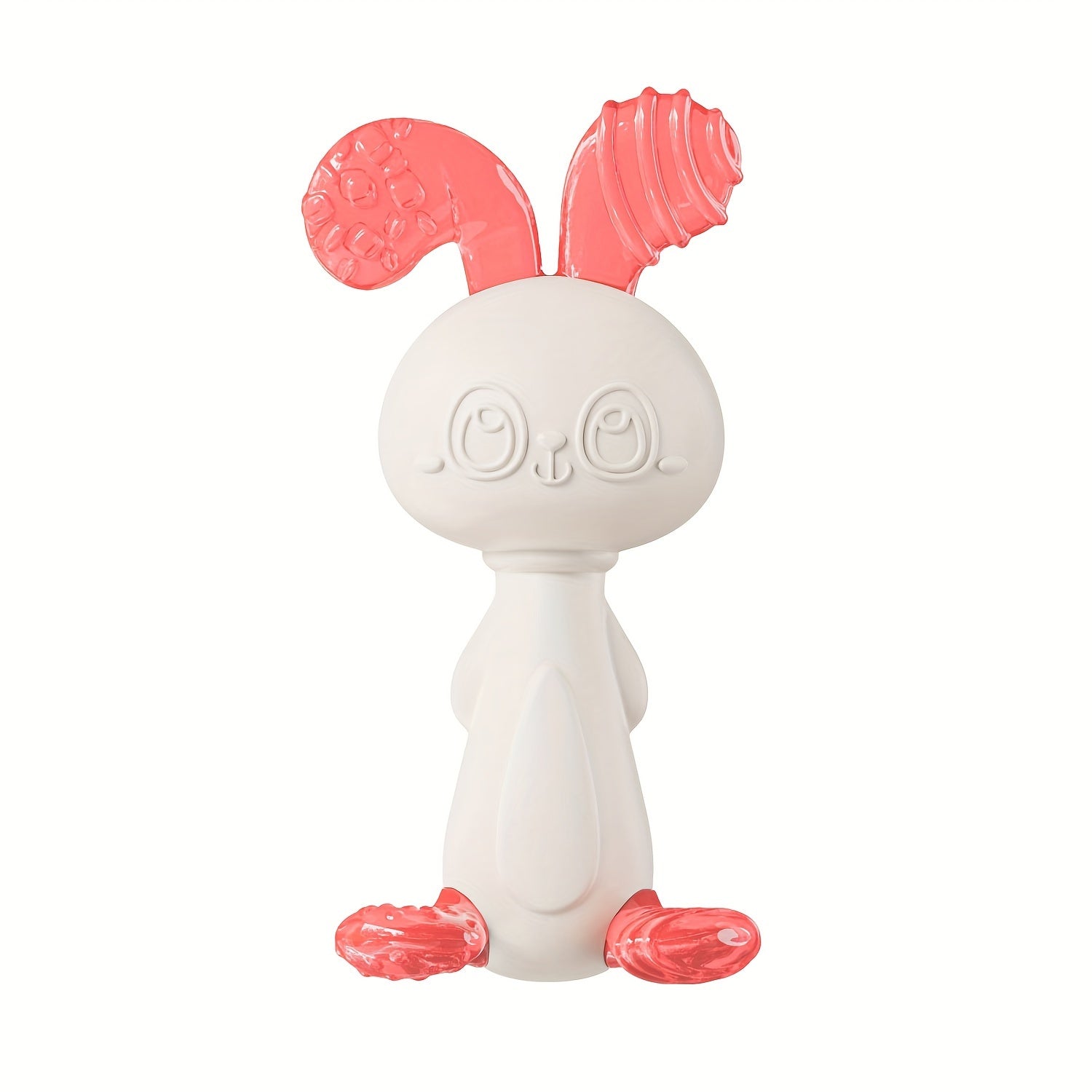 Silicone Teething Toys Set for Infants 0+ Includes Freezer Teether Keys and Fruit Shapes in Red