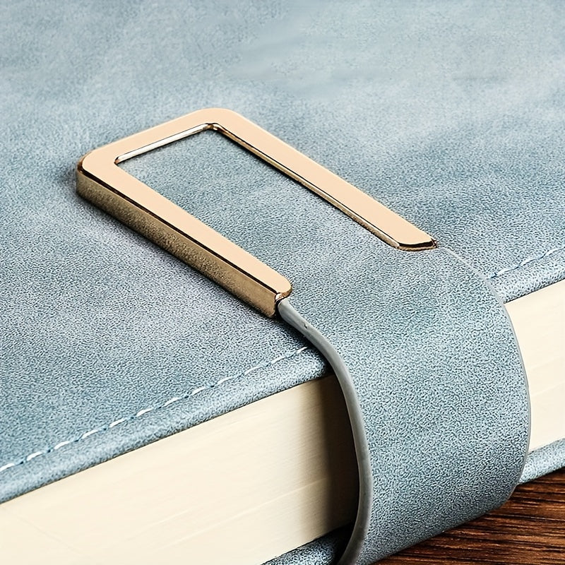 A5 Leather Notebook with Bookmark Soft Cover for Business and School