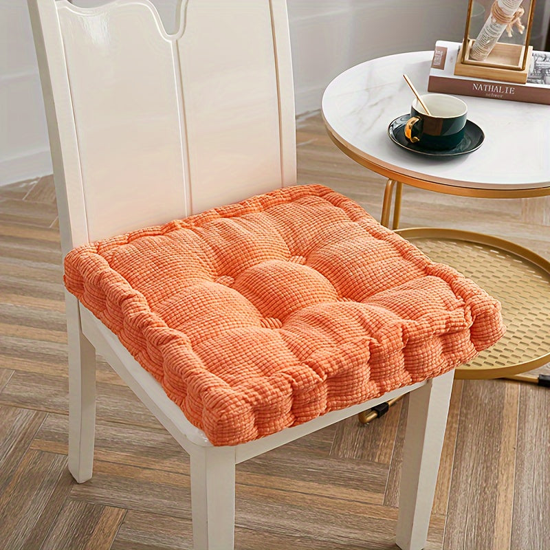 Round Dandelion Corduroy Seat Cushion for Office Bedroom Dining Chair Thick and Soft