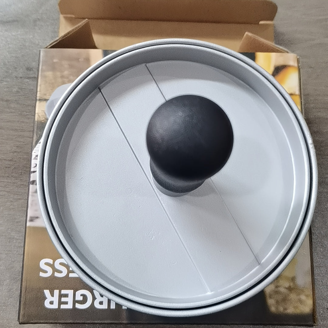 Aluminum Burger Patty Press with Handle for BBQ Grill Non-Stick Heavy-Duty