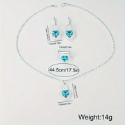 Quartz Ladies Watch and Jewelry Set with Alloy Case and PU Leather Band