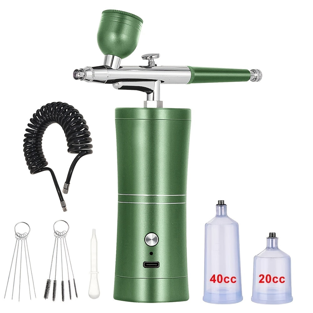 Portativ simsiz havo cho'tkasi tirnoq san'ati, makiyaj, tort bezatish uchun.