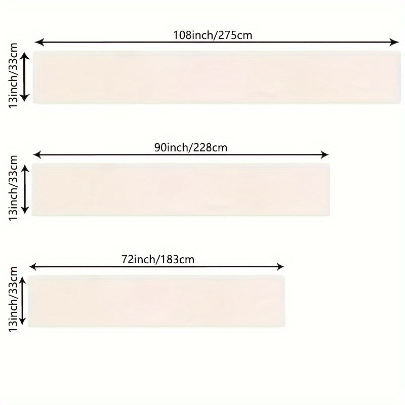 Washable Valentine’s Day Table Runner with Red Heart Leaf Design Non-Slip Insulated Backing