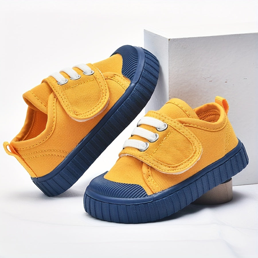 Toddler Canvas Shoes for Indoor Outdoor 1-2 Years Boys Girls Spring Autumn Breathable Fabric