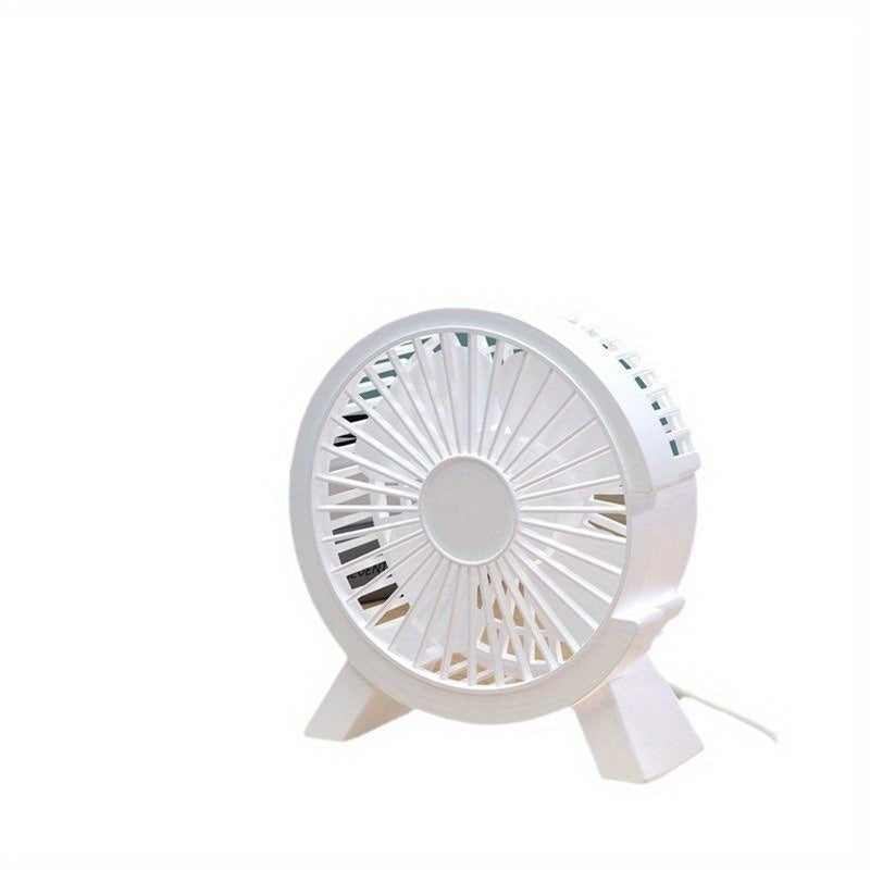 Portable USB Desk Fan for Dorms and Students Adjustable Speed Quiet Small