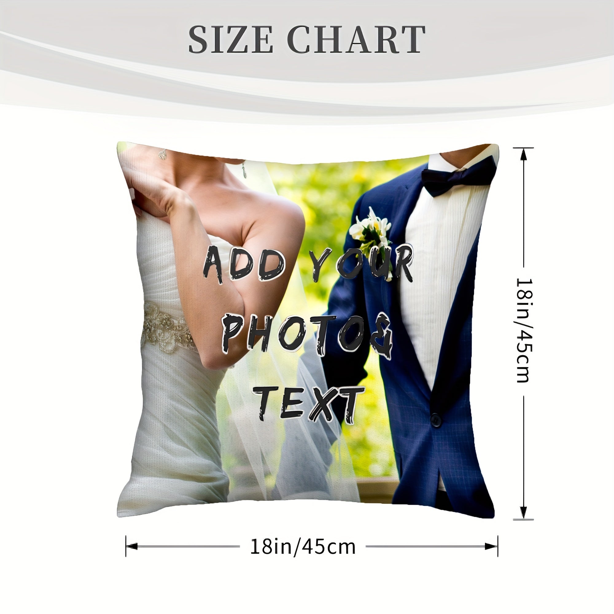Single-Sided Decorative Pillow Cover for Valentine's Day Christmas Thanksgiving New Year