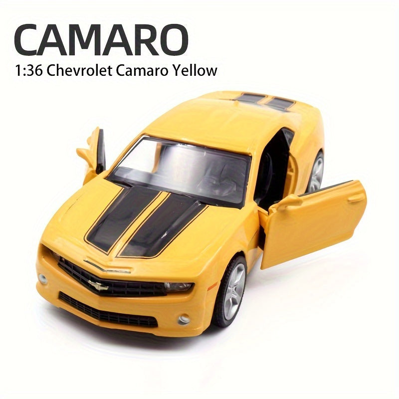Kids Toy Metal Car 1:36 Scale Collectible for Boys Red Yellow Black