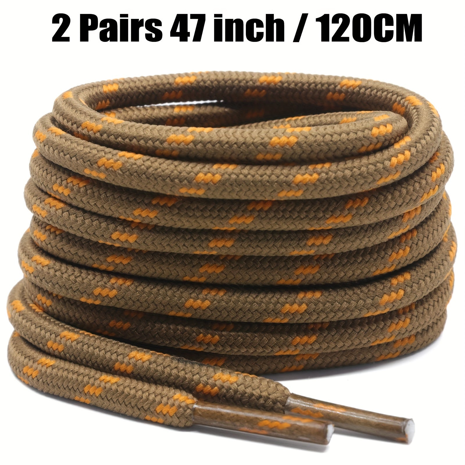 Unisex Thickened Round Climbing Shoe Laces for Hiking and Work Boots