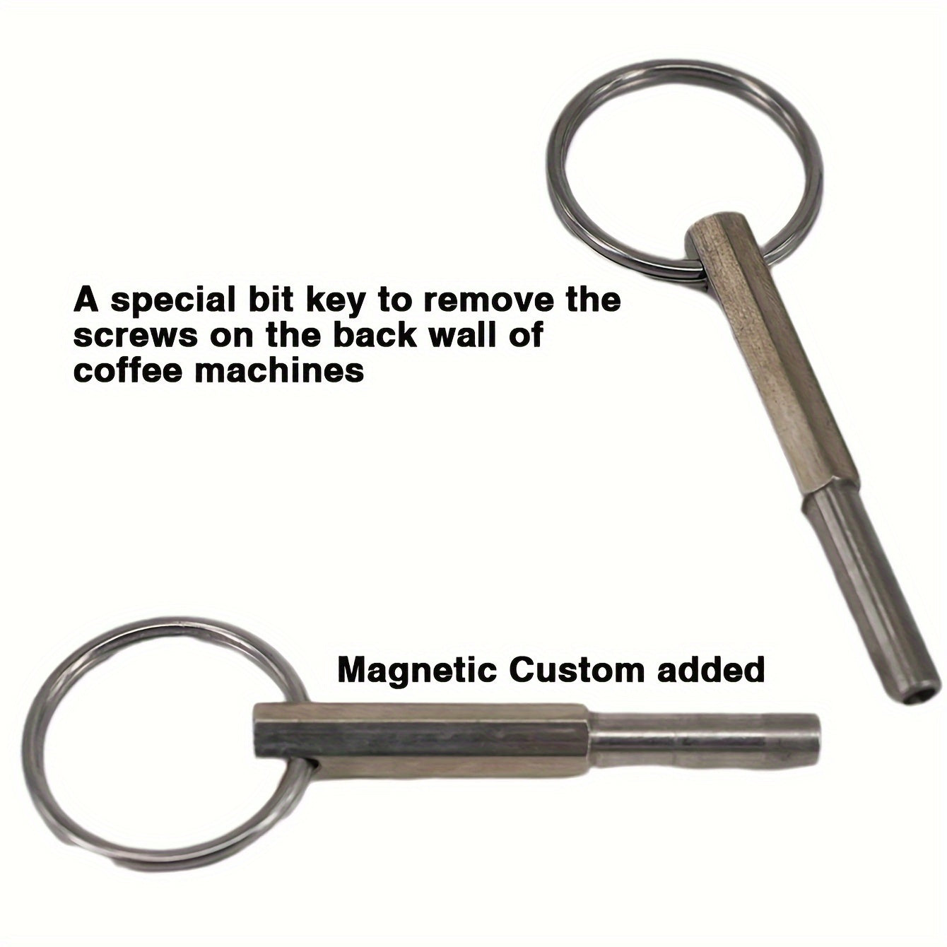 Kofe mashinasini ta'mirlash xizmati, Oval bosh vintlar uchun xavfsizlik asbobi kaliti bilan