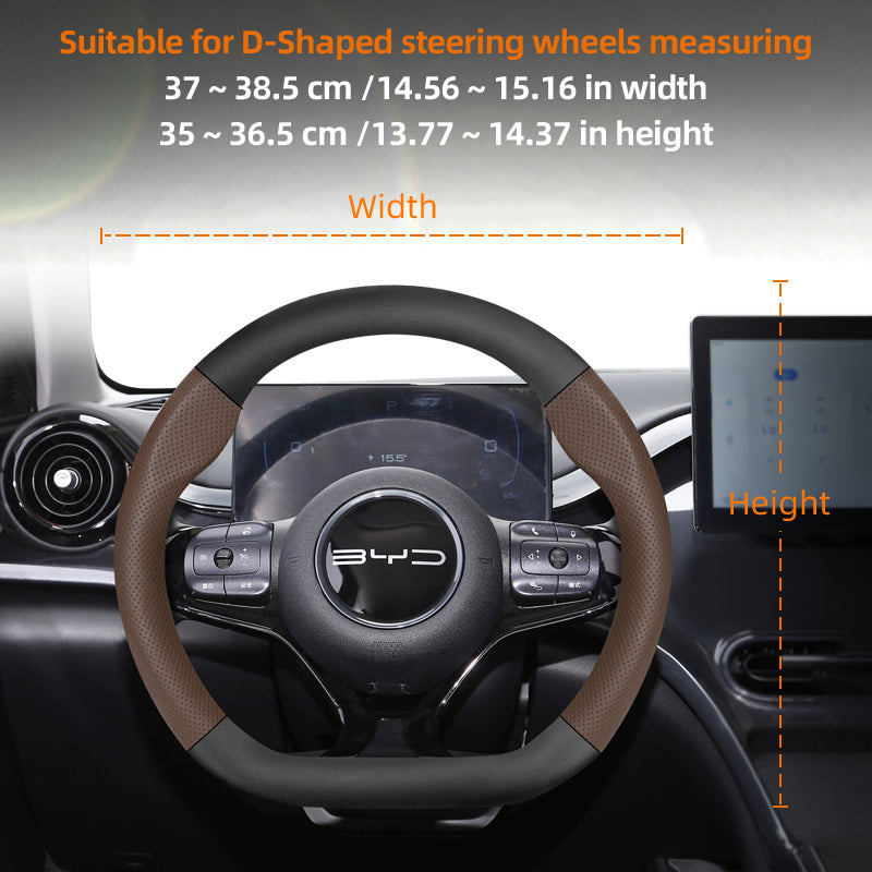 Car Carbon Fiber Texture Steering Wheel Cover Universal Fit for Cars Black Burgundy Orange