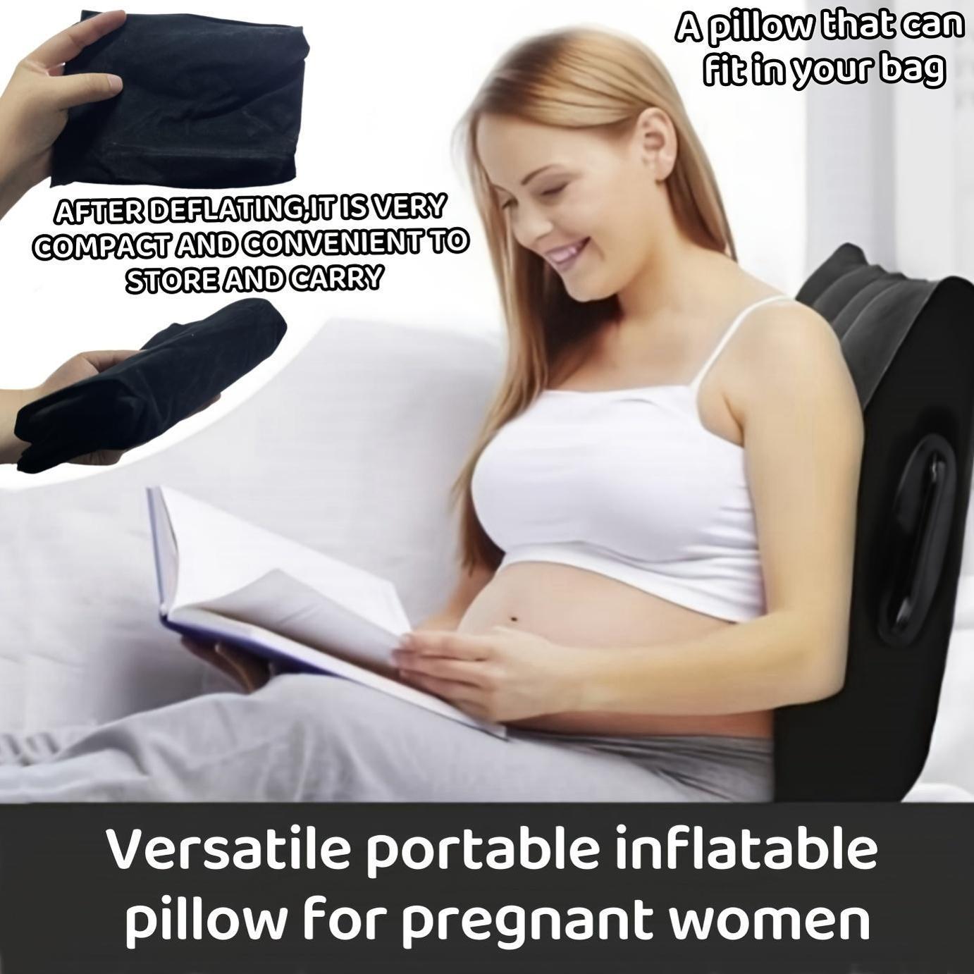Soporte inflable para embarazo, almohada para la espalda, piernas, abdomen y viajes