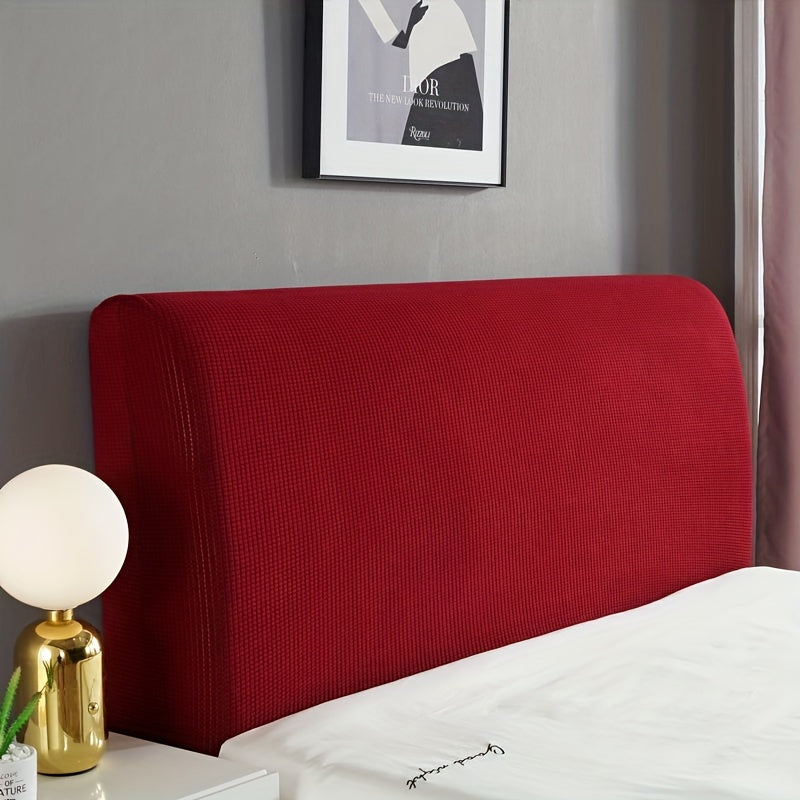 Stretchy Dustproof Headboard Cover for Bed Padded Bedside Protector CamelRed
