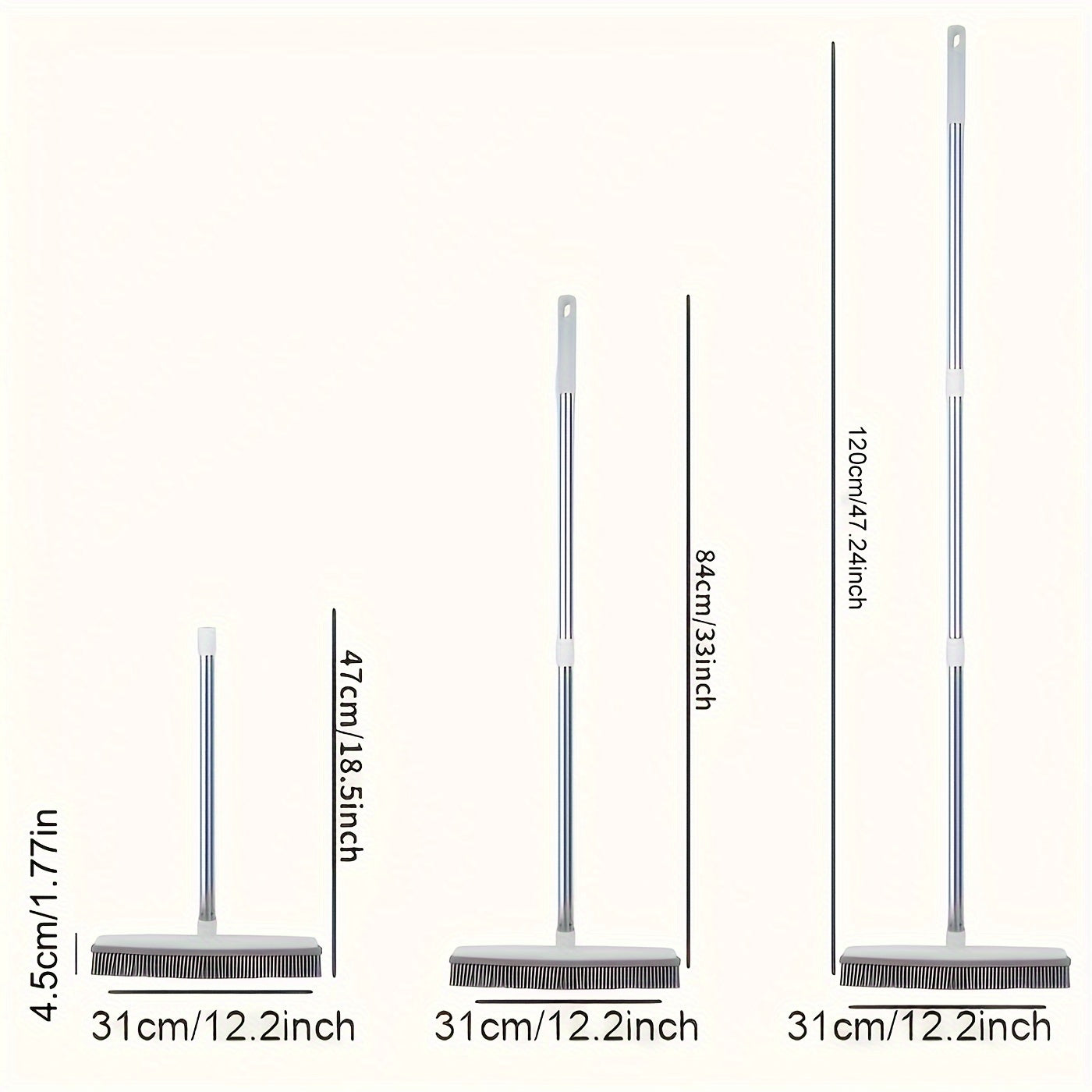 Ko'p maqsadli uy hayvonlari sochlarini olib tashlash cho'tkasi gilamlar va qattiq pollar uchun - mustahkam va ekologik toza, uy va tijorat gilamlarini tozalash, gilamlarni shampunlash uchun ajoyib