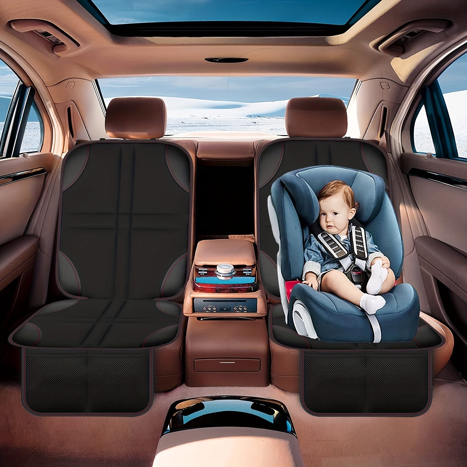 Waterproof Car Seat Protector Cushion Anti-Slip Waterproof Fabric for Cars