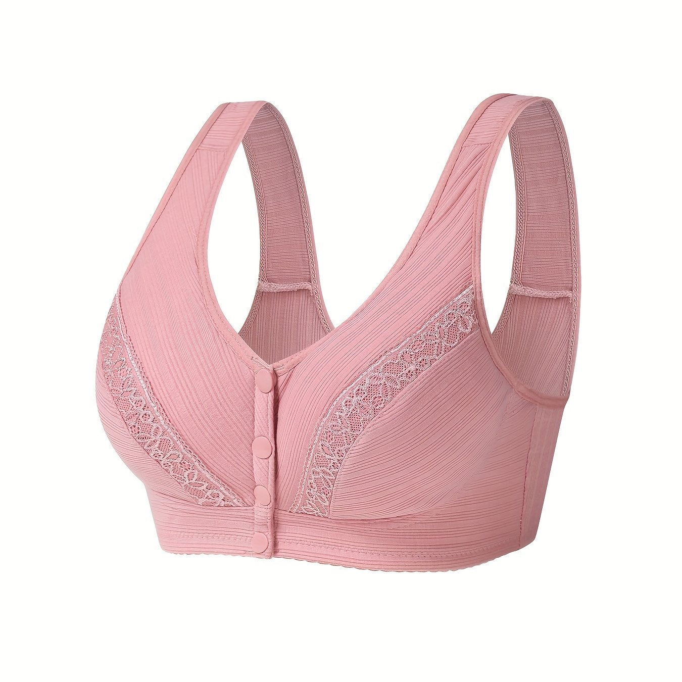 Wireless Bralette for Women Front-Buttoned Lingerie Underwear