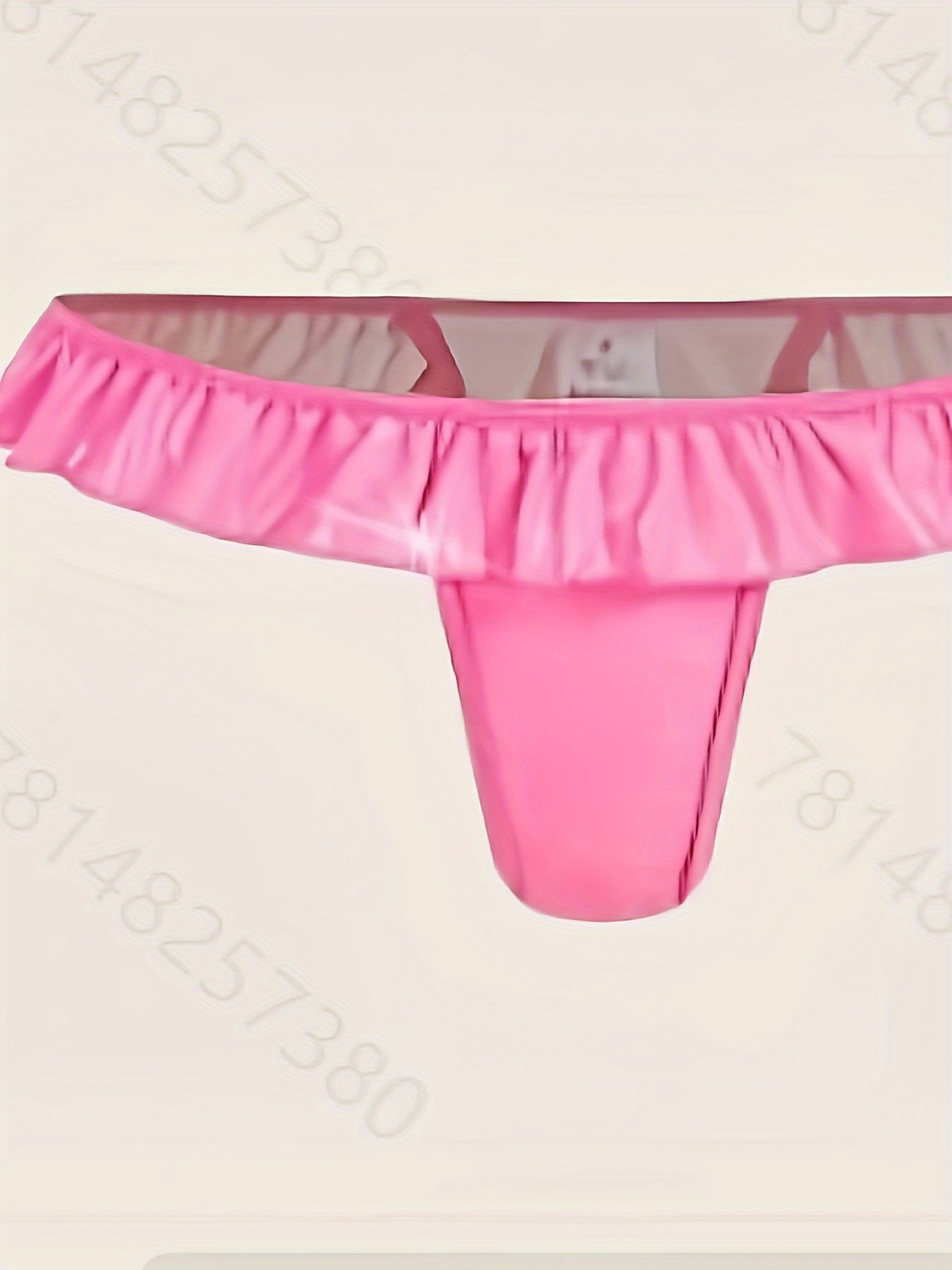 Women's Solid Color Polyester Elastane Briefs 140gsm