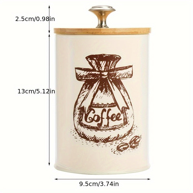 Set of 3 Round Bamboo Lid Storage Containers Reusable Multipurpose Kitchen Organizer