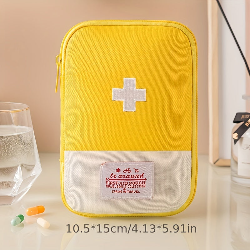 Unisex Compact Travel Medicine Organizer Odorless Portable First Aid Kit