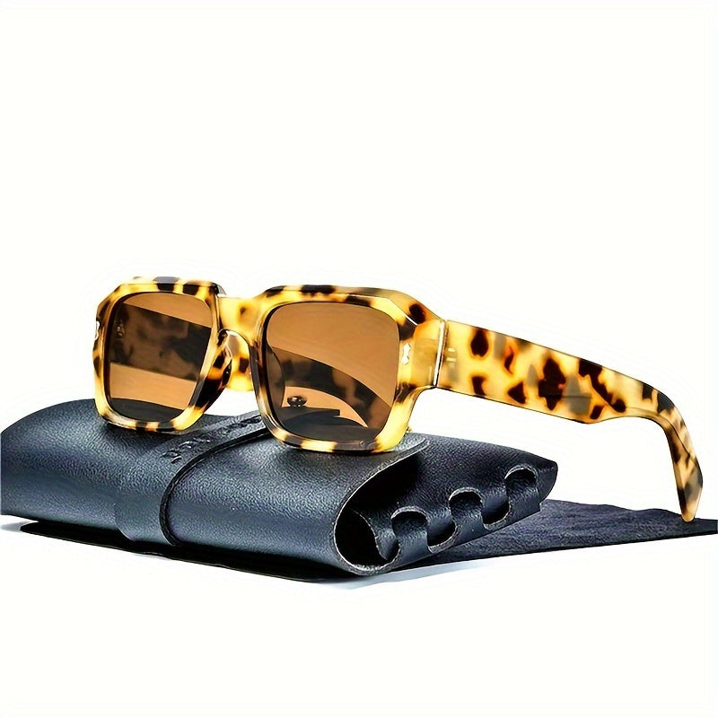 Square Vintage Style Glasses for Men with AC Lenses