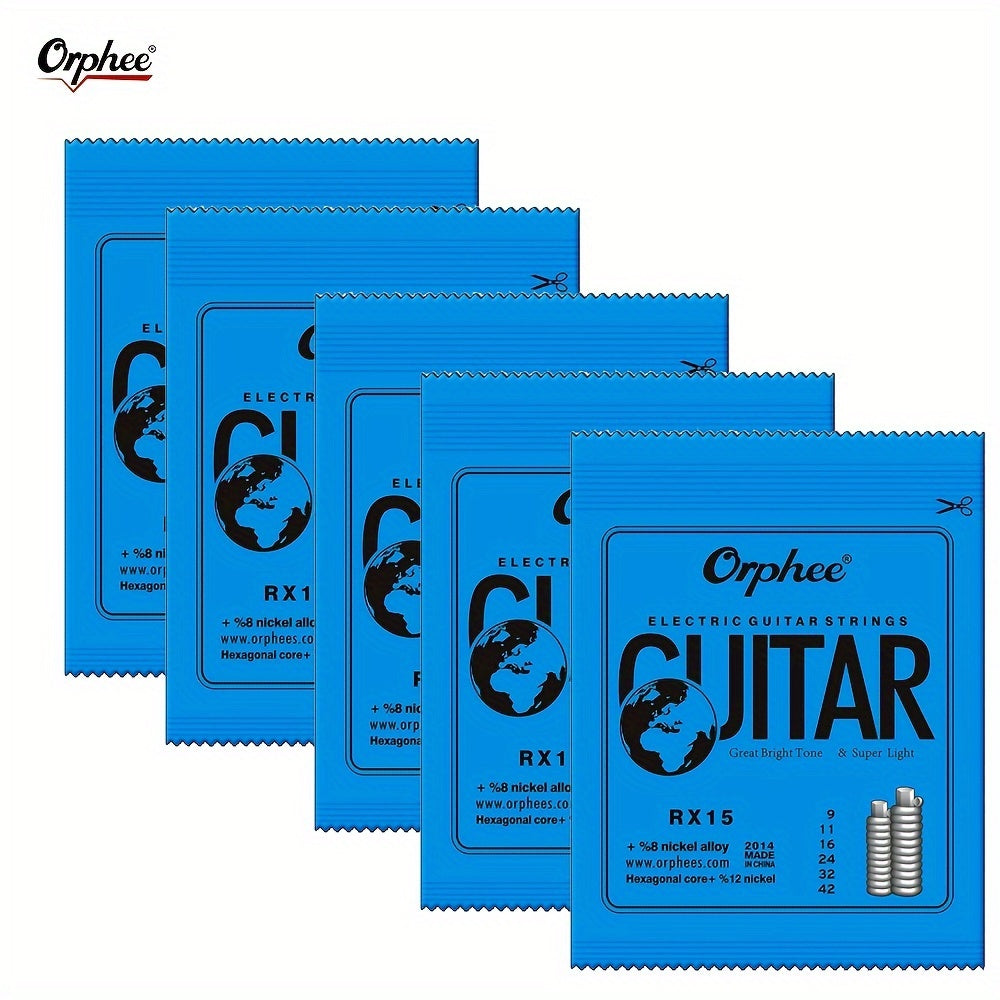 Cuerdas para guitarra eléctrica, juego de 6 cuerdas, acero al carbono hexagonal, delgado y grueso, 0.23-1.27mm