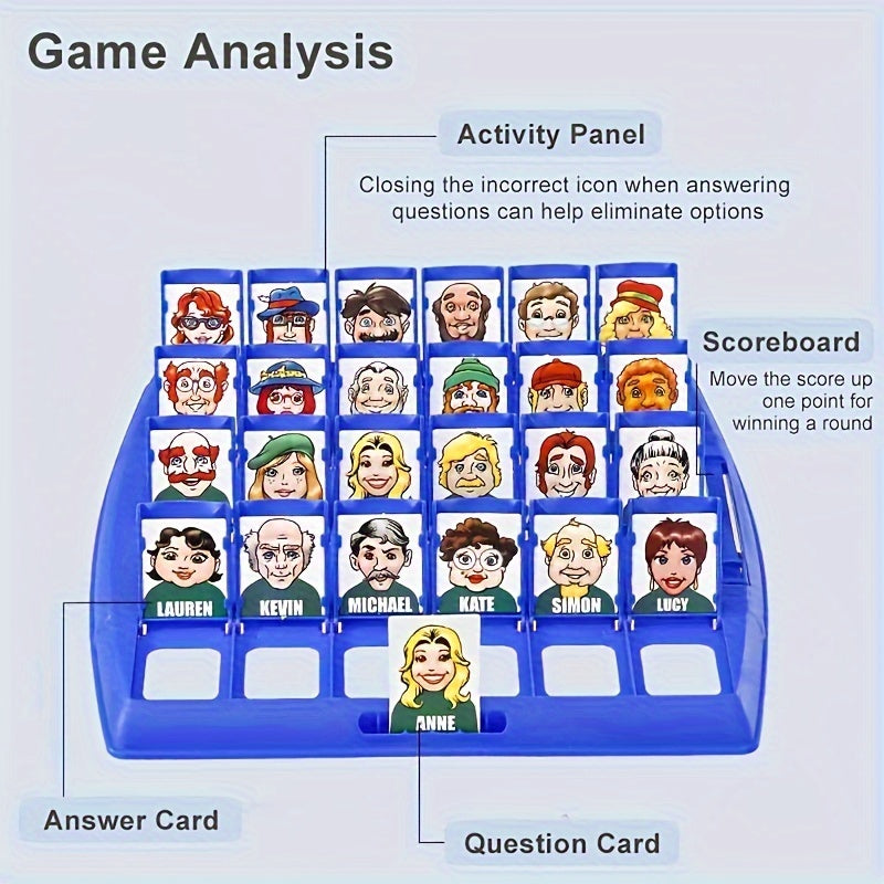 2-Player Family Board Game for Kids Ages 3 Plus Educational Guessing Game for Thanksgiving Birthdays Easter