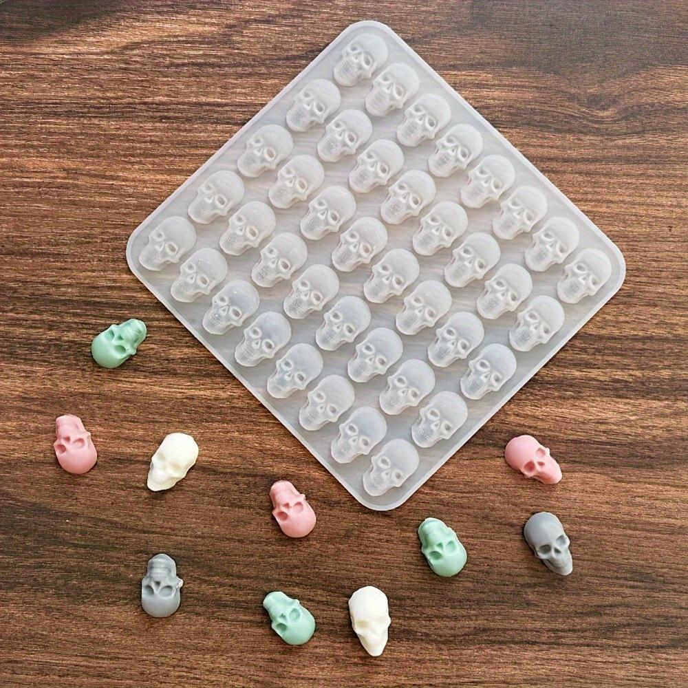 Silicone Skull Mold 40 Cavities for Baking Candy Chocolate Cookies Ice