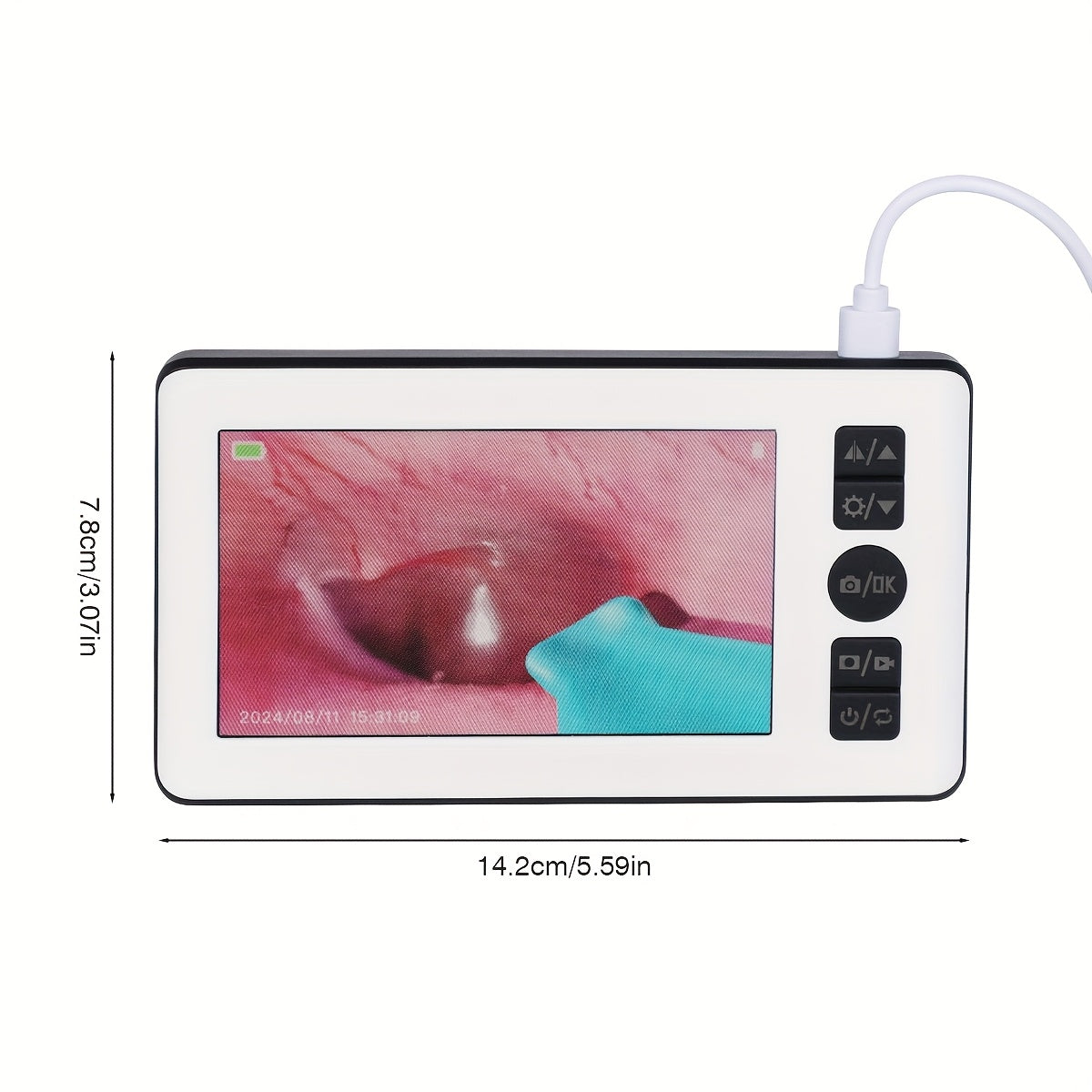 Продвинутый ушной зонд с 10,92 см IPS HD экраном, эндоскопическая камера 1080P, USB-зарядка