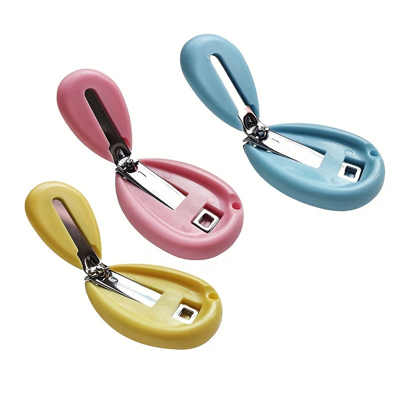 Безопасные и простые в использовании ножницы для ногтей из нержавеющей стали синего цвета для детей и молодежи.