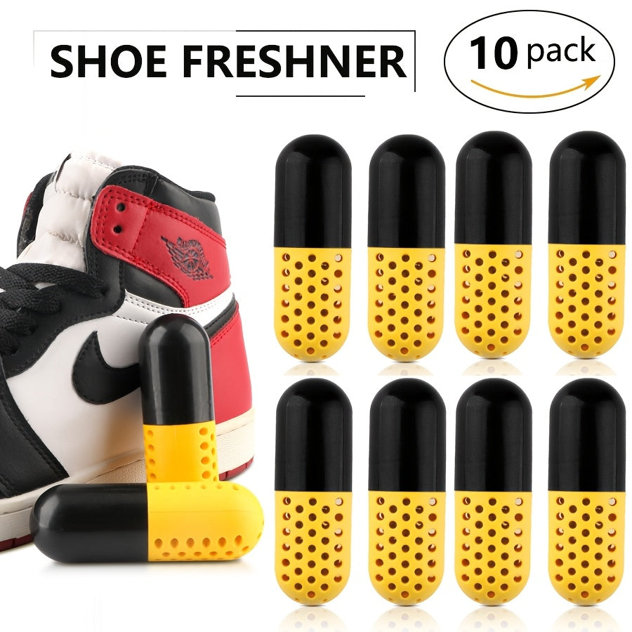 10Pcs Shoe Freshener Pills Solid Air Purifying Balls Odor Neutralizer