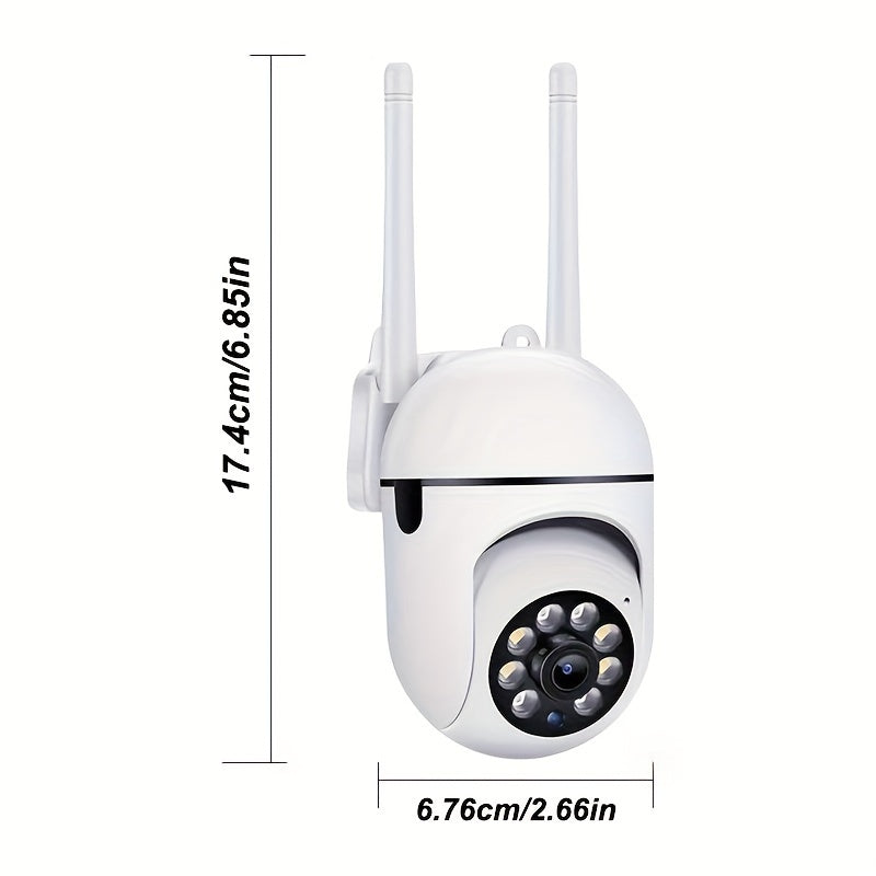 1440P Wi-Fi Indoor Outdoor Security Camera with Pan-Tilt-Zoom Color Night Vision Two-Way Audio Motion Detection